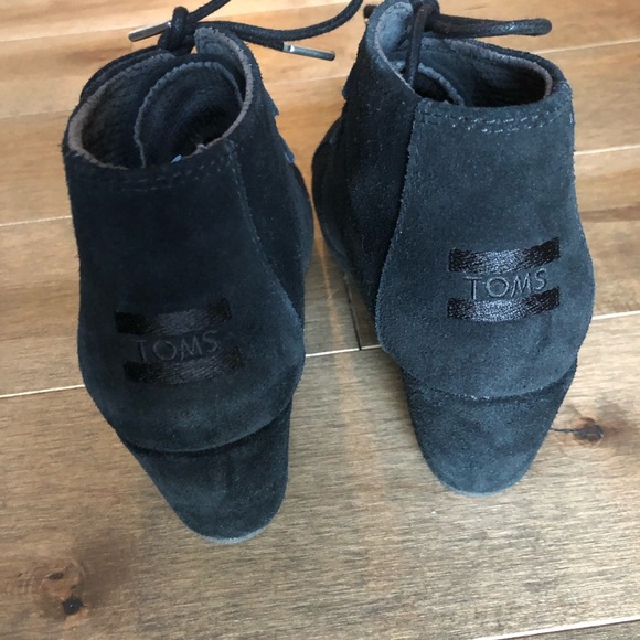 Tom’s Black Suede Kala Booties - Picture 6 of 6
